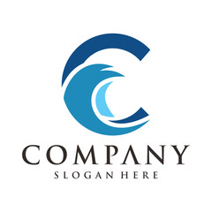 Letter C Coastal logo images