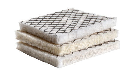 Used air conditioner filters background isolated on a Transparent background, PNG file.