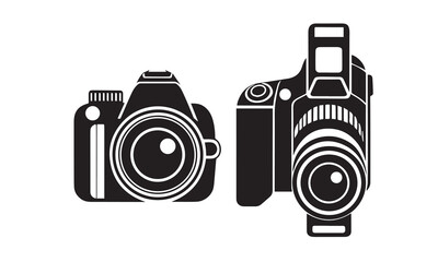 Photographer and Camera Icon Set