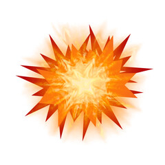 Explosive Orange Fire Burst Effect