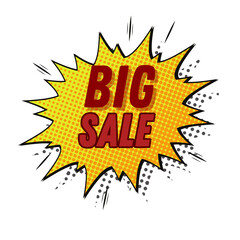Big Sale Yellow Pop Art Graphic