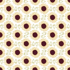 seamless pattern with flowers