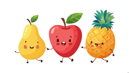 Complete fruit silhouette and vector icon set featuring apples, bananas, oranges, grapes, watermelon, and more for food packaging, health design, and kids learning visuals
