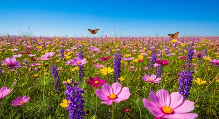 Obraz premium spring flowers in the field