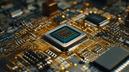 Obraz premium The manufacturing process of semiconductor chips and microprocessors explained in detail