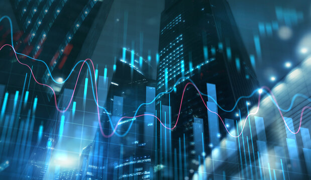 Global trade market concept. Investing business and development concept