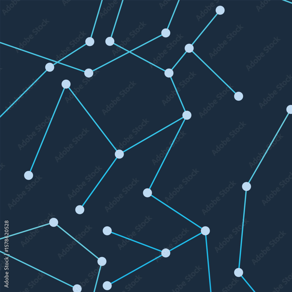 Poster background blue technology line connect circle communication network simple pattern