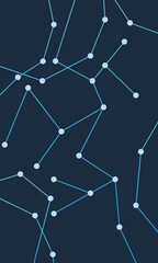 Background blue technology line connect circle communication network simple pattern