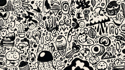 Fototapeta premium Hand-drawn doodle vector pack