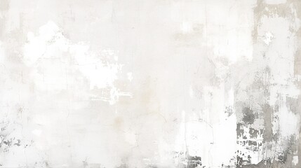 Fototapeta premium Abstract white painting on a white background, large canvas oil painting in minimalist style, neutral tones create a calm, elegant atmosphere under soft lighting.