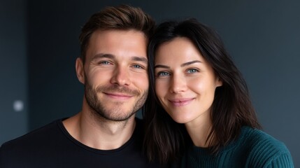 Joyful Couple Embracing New Beginnings in Progress During Relocation Journey Together
