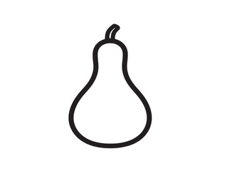 Fresh Bottle Gourd Illustration with Line Art