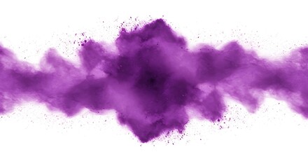 Purple Powder Explosion: Abstract 3D Render