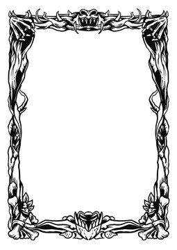 Luxury Ornamental Floral Frame with Elegant Design
