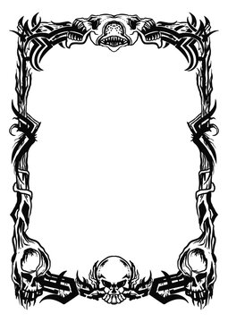 Luxury Ornamental Floral Frame with Elegant Design