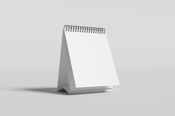 Blank Desk Calendar For Mockup - 3D Rendering