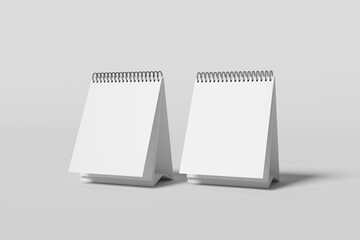 Blank Desk Calendar For Mockup - 3D Rendering