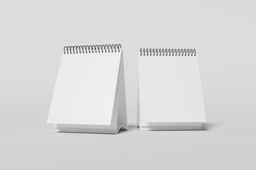 Blank Desk Calendar For Mockup - 3D Rendering