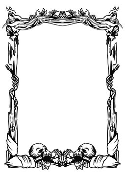 Luxury Ornamental Floral Frame with Elegant Design