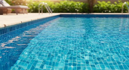 Azure Serenity: Poolside Tranquility
