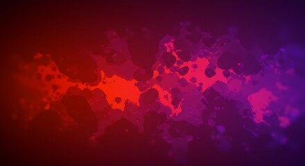 Crimson & Violet: Abstract Digital Ink