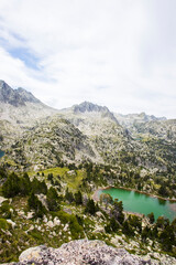 Summer landscape in Vall de Boi in Aiguestortes and Sant Maurici National Park, Spain