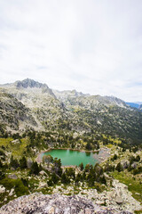 Summer landscape in Vall de Boi in Aiguestortes and Sant Maurici National Park, Spain