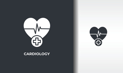 Cardiology Vector, Icon Or Logo Sign Isolated Symbol Illustration