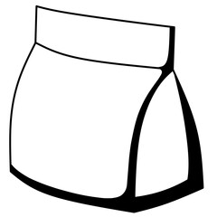 Silhouette of pet cat grooming equipment