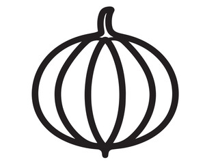 Natural Indian gooseberry vector outline for healthy living