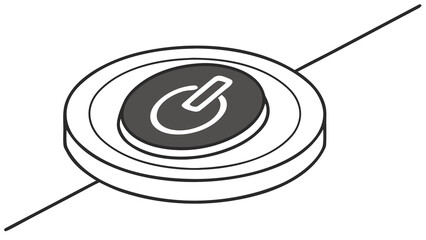 Minimalist Outline Vector Technology & Multimedia Icon