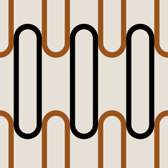 Seamless geometric chain pattern. Vector Illustration.