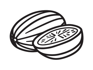 Natural jicama root vector with fresh clean design