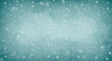 Falling Snow: A Teal Winter's Dream