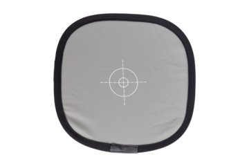 Gray Balance Card with Center Target for Accurate Color Correction in Photography