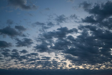 blue sky with clouds background