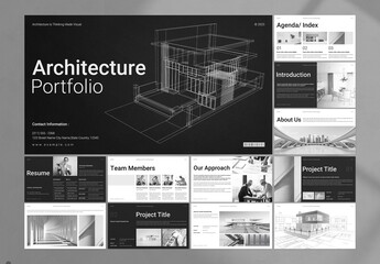 Architecture Portfolio Presentation Template Design