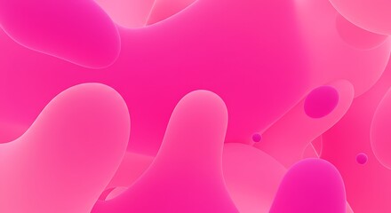 Fototapeta premium Fluid Pink: Abstract 3D Render