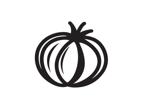 Peumo Chilean Fruit Icon in Clean Line Art