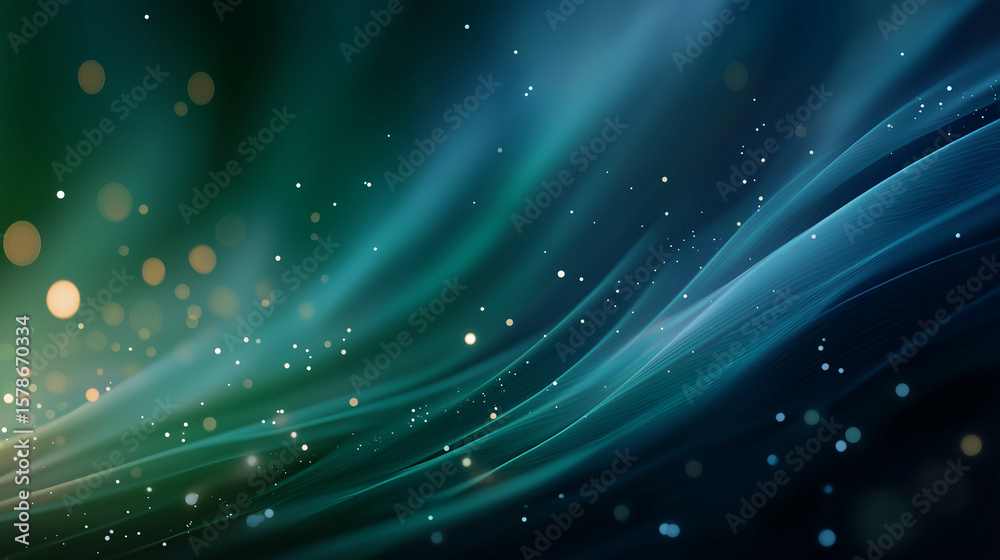 Wall mural abstract fluid background: a visually captivating abstract background with flowing, luminescent line