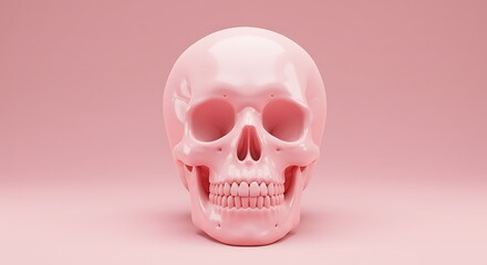 Blush Bone Silent Serenity Roseate Remains Pink Skull Reflection A Gentle Reminder Sweet Surrender Pastel Mortality Subtle Skull Study The Pink Anatomy Soft Hues Of Stillness