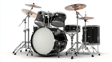 drum kit isolated on white