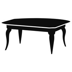 wooden table isolated on white