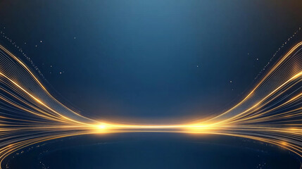 Obraz premium Blue background, illuminated lines, technology related business background