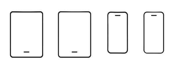 Tablet and Smartphone Device Icon Set