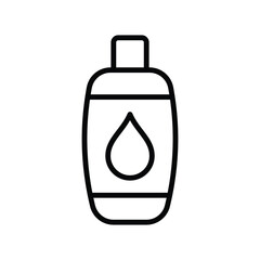shampoo bottle icon vector design template in white background