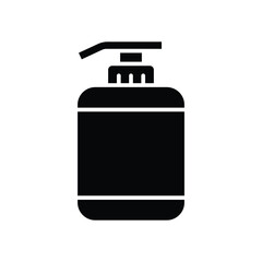 shampoo bottle icon vector design template in white background