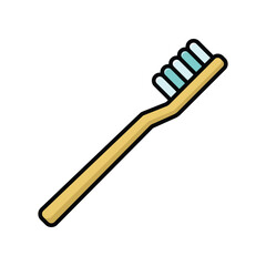 toothbrush icon vector design template in white background