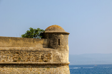 Historic watchtower of Ajaccio citadel with sea view France, Corsica, Ajaccio, 13 June 2025