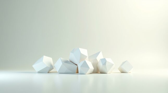 Clean tech crystal with flaw — horizontal minimal photo for editorial, IT and science topics.